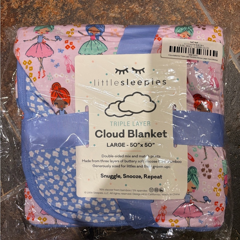 Little Sleepies Cloud Blanket - Prima Ballerina